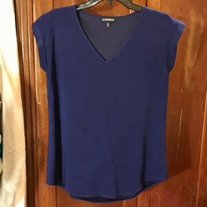 Express Women’s Blue Blouse Size S